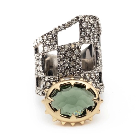 ALEXIS BITTAR • Checkerboard Georgian Stone Ring - Picture 2 of 4